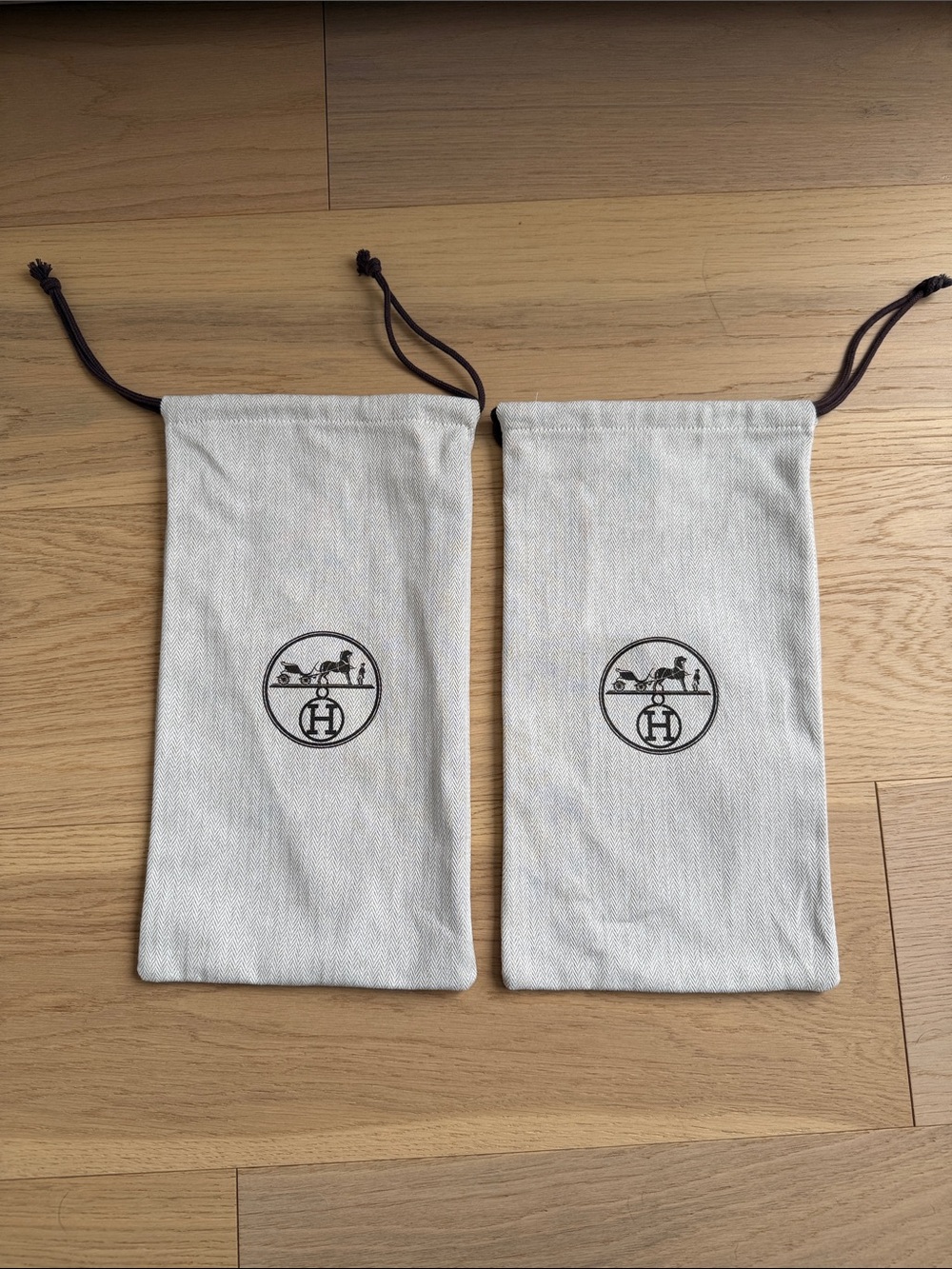 Authentic Hermes Shoe bag dust covers